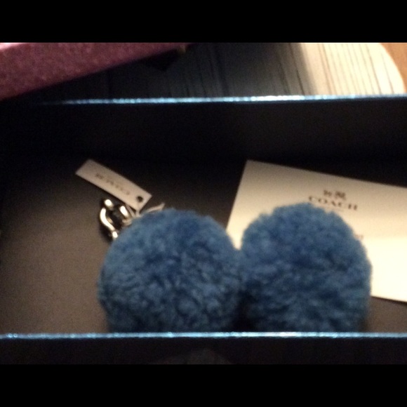 Authentic Coach Pom Pom Bag Accessory NEW - Picture 5 of 6